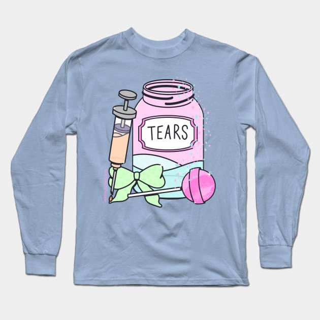 Cry Jar Long Sleeve T-Shirt by Paper Loves Ink